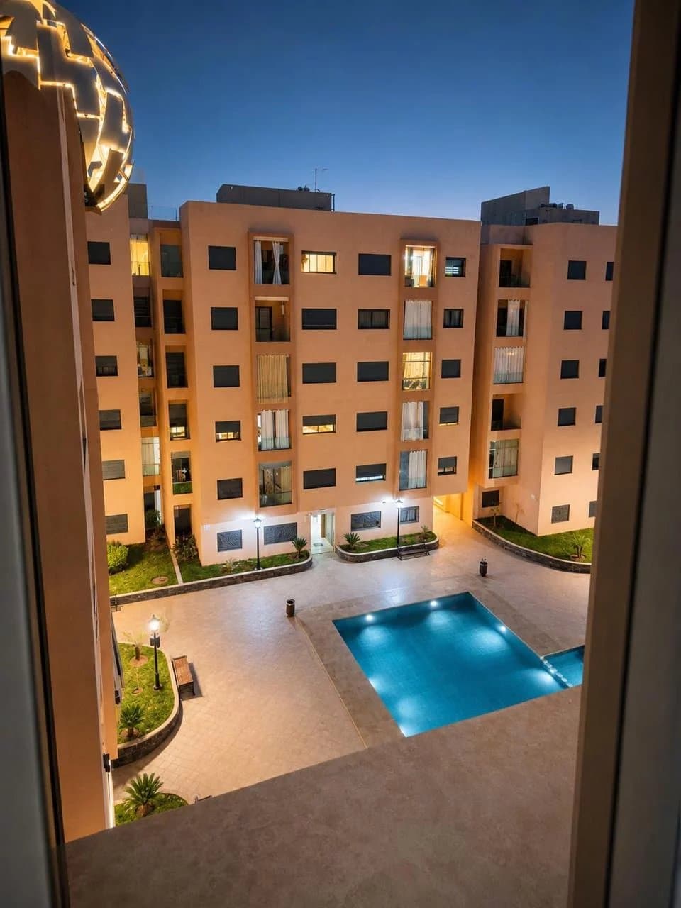 Appartement meublé 2 chambres avec piscine à Marrakech